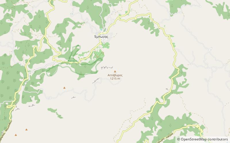 Monte Attavyros location map