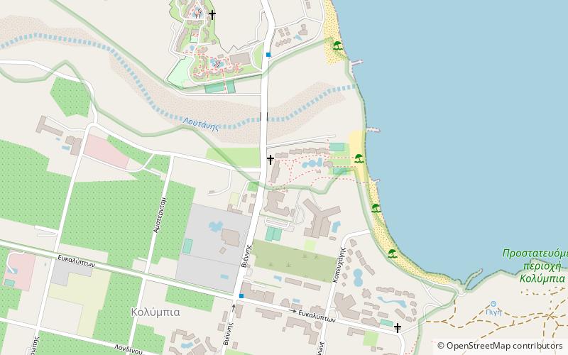 eden village myrina beach rhodes location map