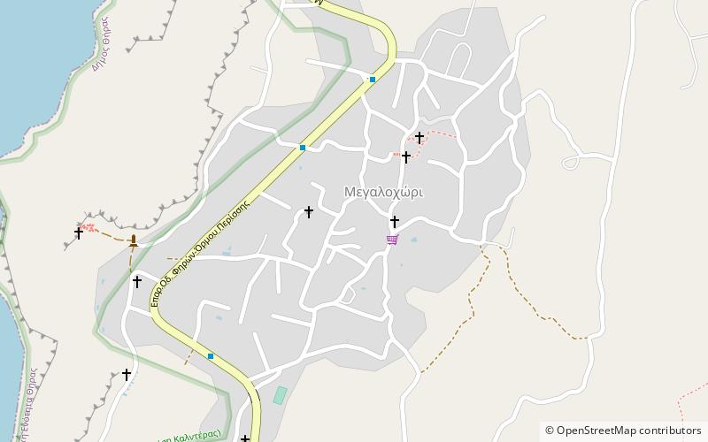 gavalas winery santorin location map