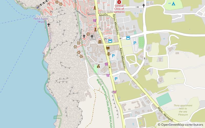 Thiras art location map