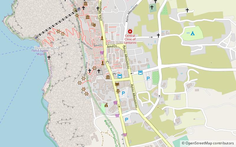 kykladenbogen fira location map