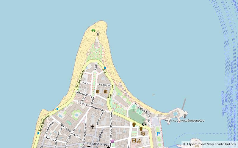 Elli Beach location map