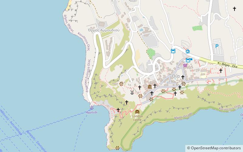 Lioyerma Cafe Pool Bar Santorini location map