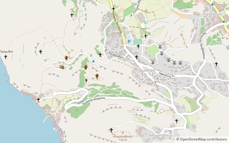 Catacombs location map