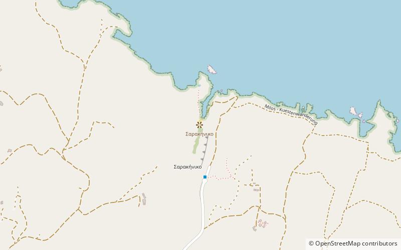 sarakiniko milos location map