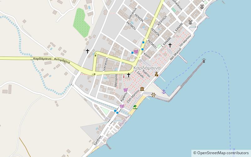 Kardamaina location map