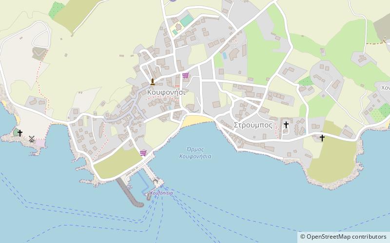ammos beach koufonisi location map