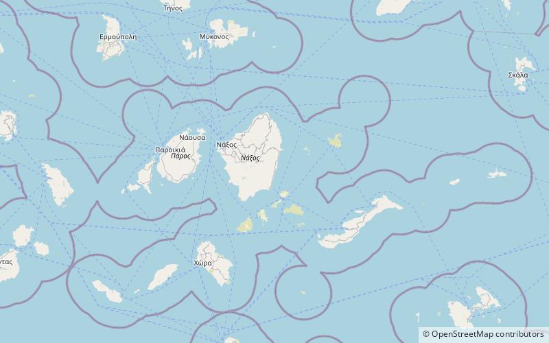 psili ammos bay naxos location map