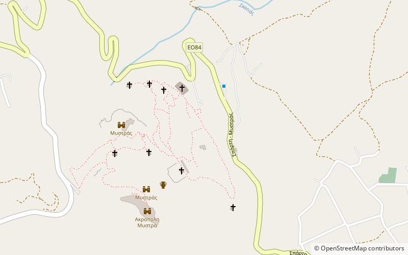 Mystras location map