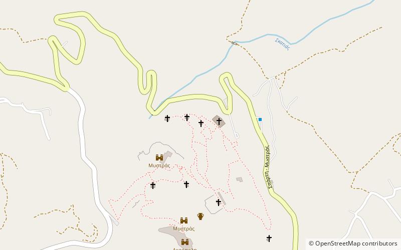 evangelistria mistra location map
