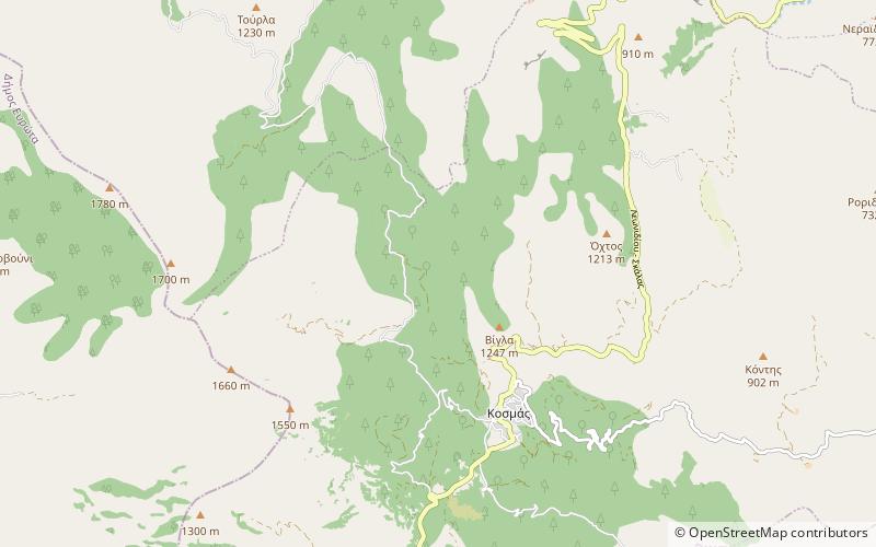 Parnon location map