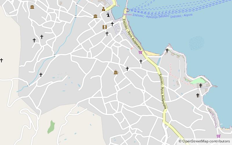 Spetses Museum location map