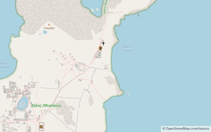 delos synagogue location map