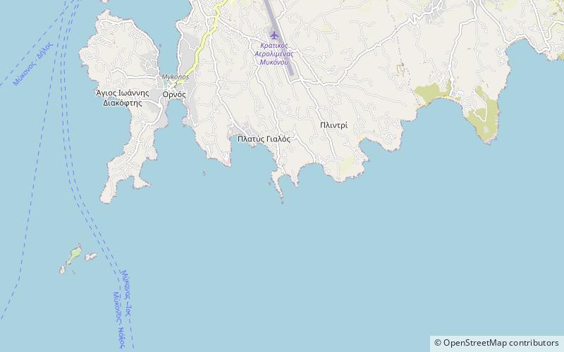 paranga mykonos location map
