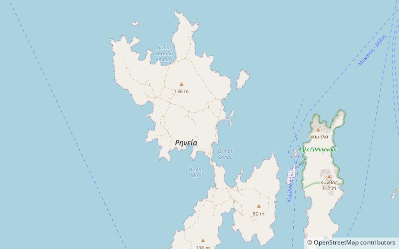 rinia tinos location map