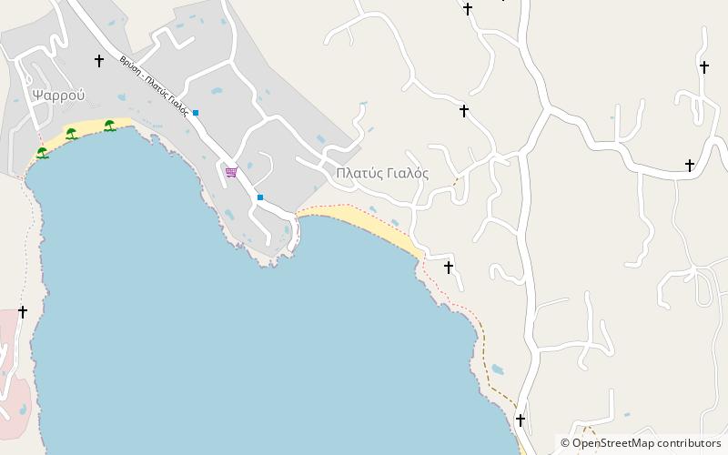 platys gialos mykonos location map