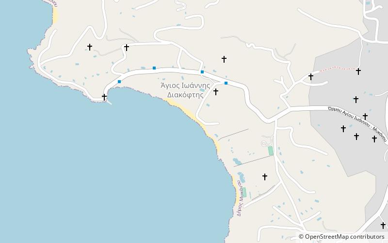 agios ioannis mykonos location map