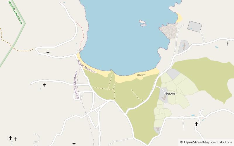 ftelia mykonos location map