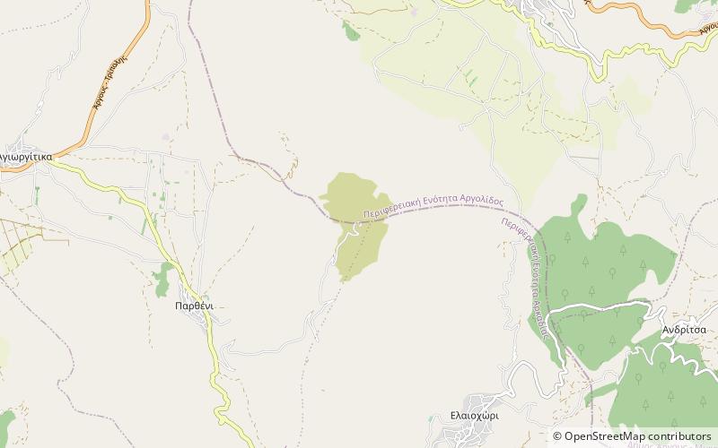 Mount Parthenion location map