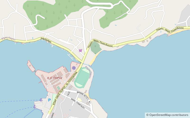 Kanali Beach location map
