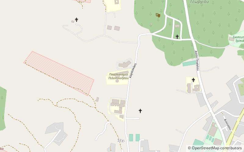universidad del peloponeso location map