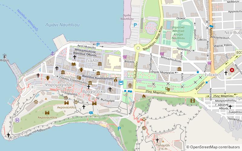 demarcheio naupliou nauplion location map