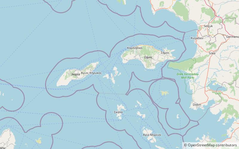 Agios Minas Island location map