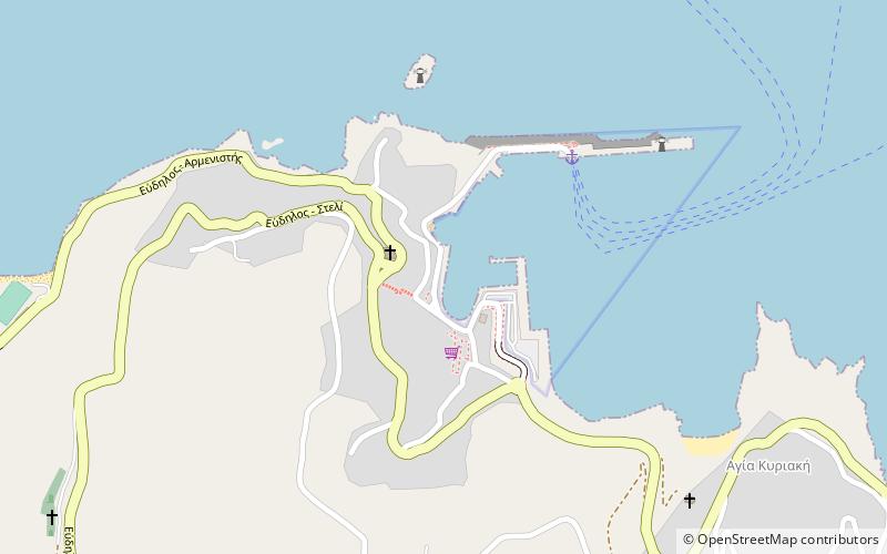 Evdilos location map