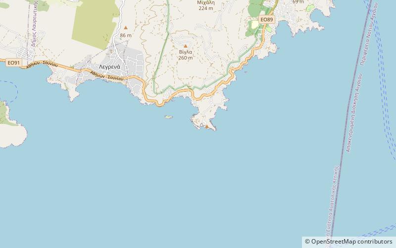 Kap Sounion location map
