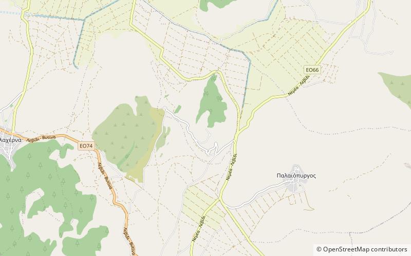 Orcómeno location map