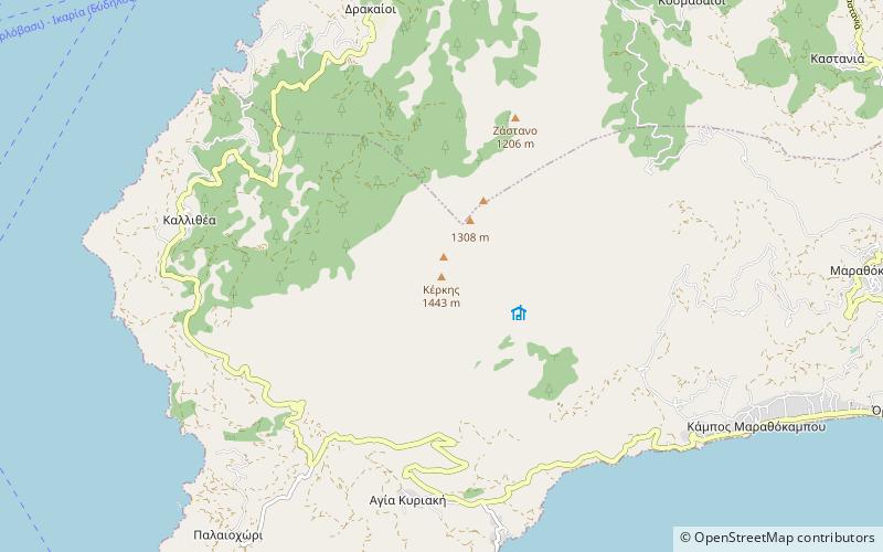 kerkis samos location map