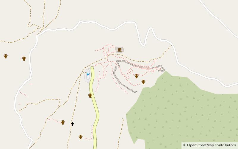 Círculo de tumbas A location map