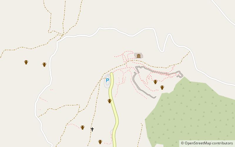 Círculo de tumbas B location map