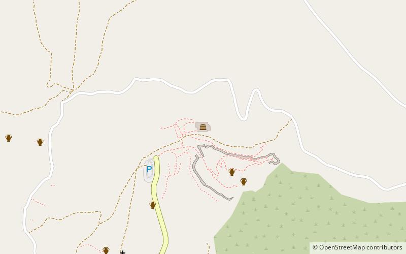 Fortifications of Mycenae location map