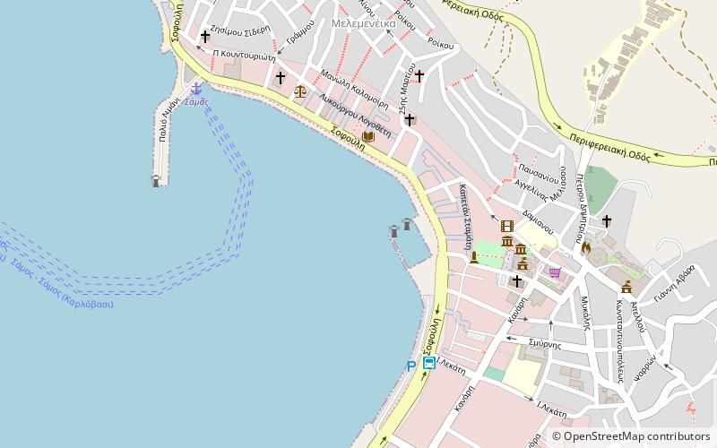 Vathy location map