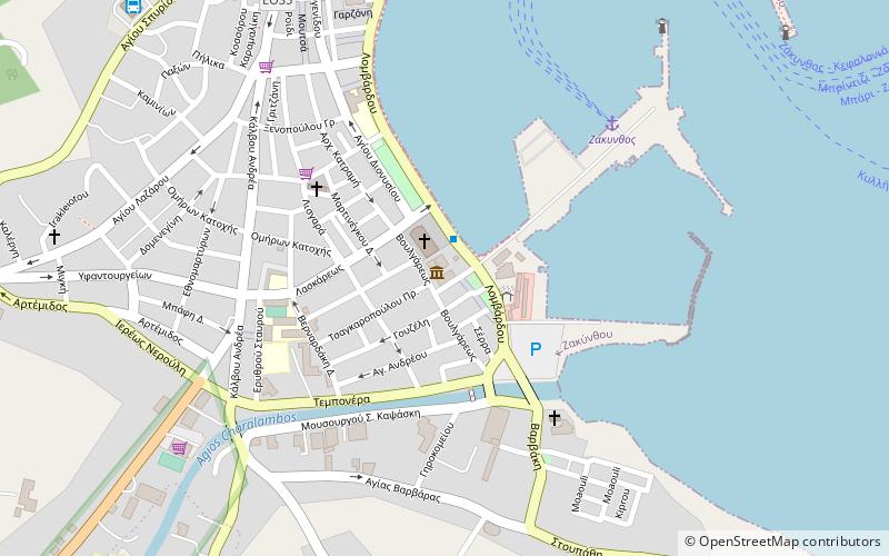 agios dionisios zakintos location map