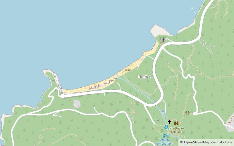 potami samos location map