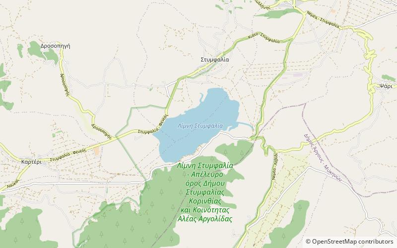 Lake Stymphalia location map