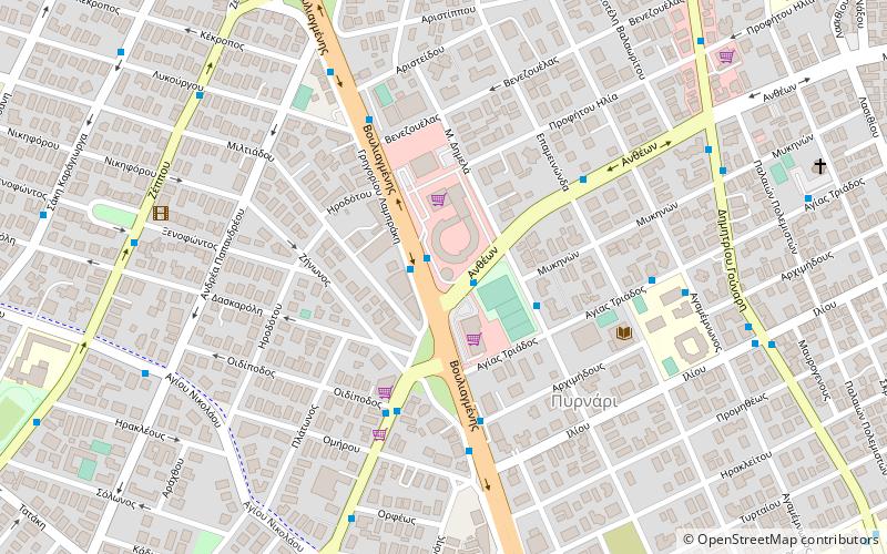 Alatospelaio Glyphadas/Salt Cave Glyfada location map