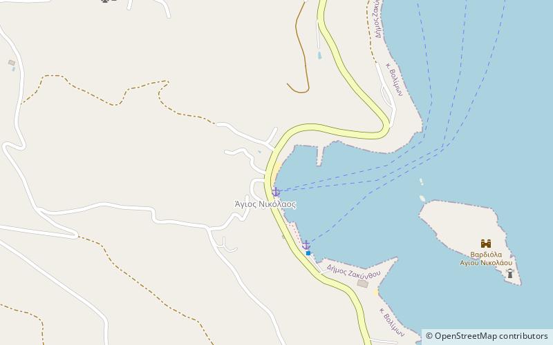 agios nikolaos volimes beach zakintos location map