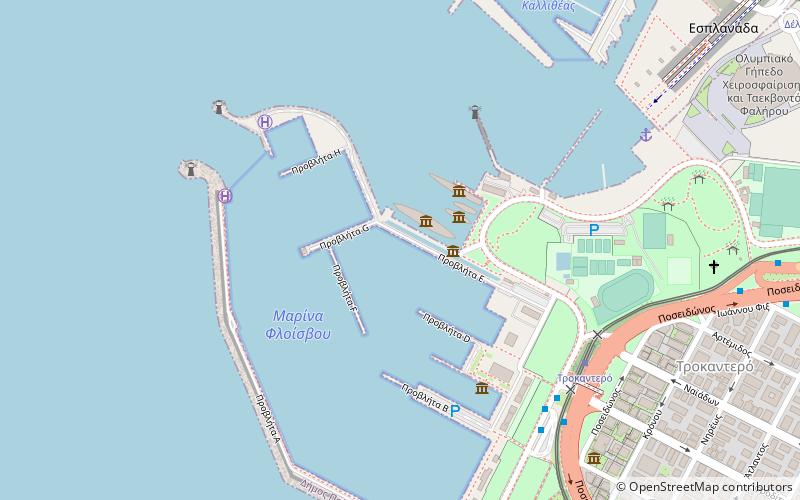 Faliro Coastal Zone Olympic Sports Complex location map