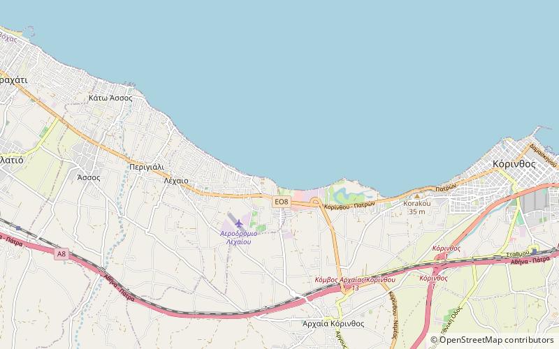 Korinth location map