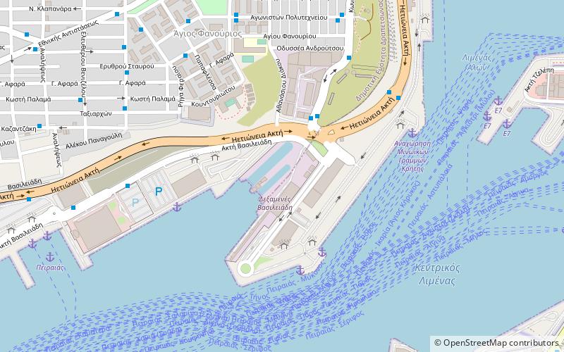 passenger port of piraeus pireus location map