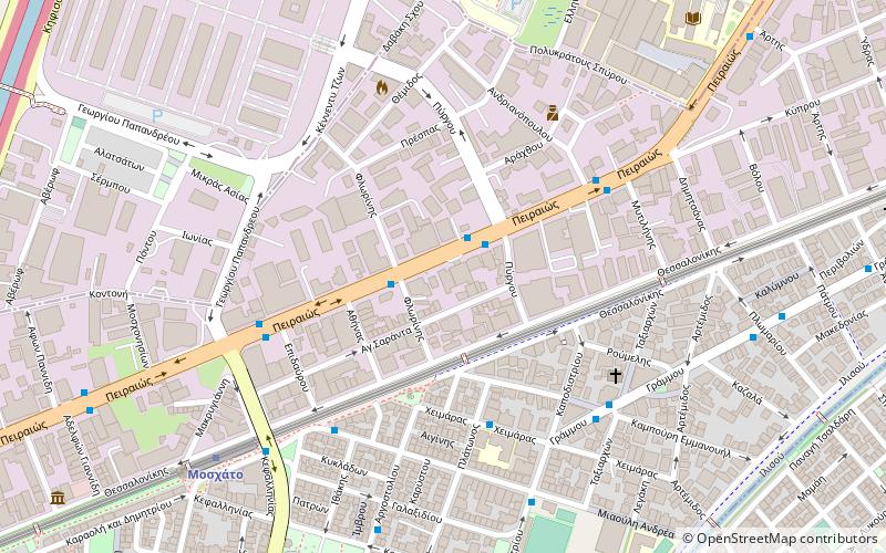 peiraios street athens location map
