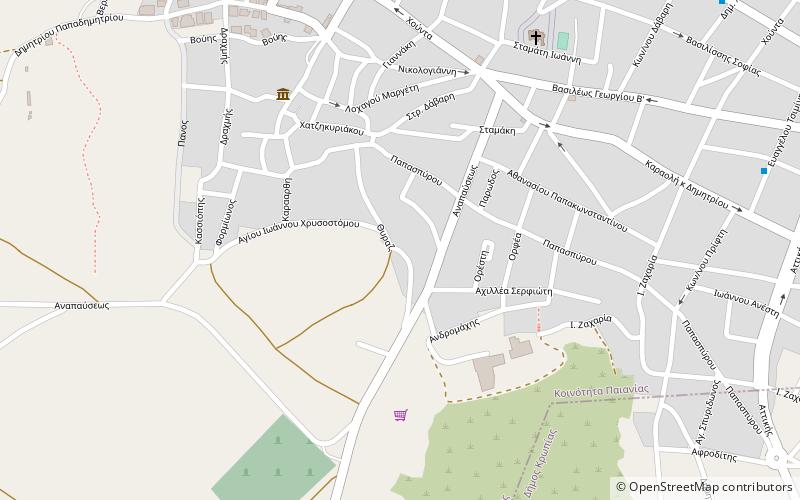 Peania location map