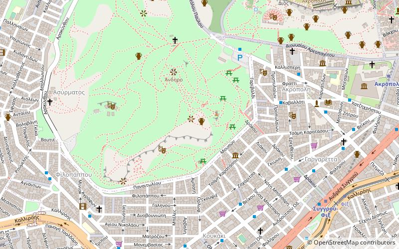 Colline des Muses location map