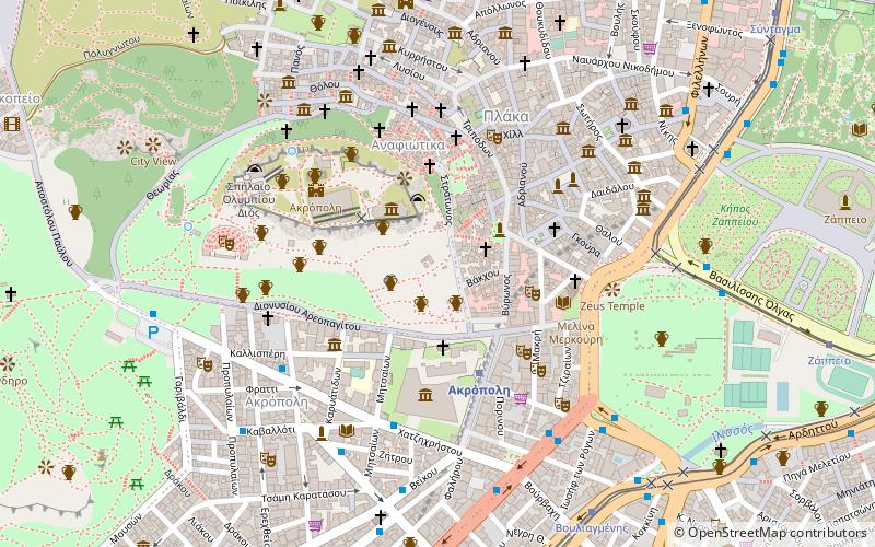 Odeon of Athens location map