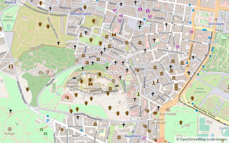 Anafiotika location map