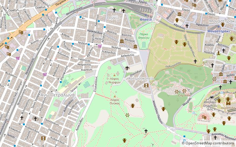 Observatoire national d'Athènes location map