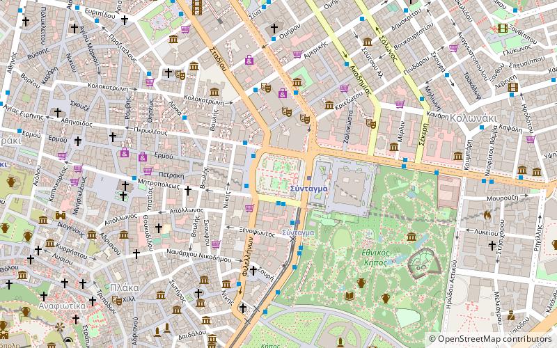 Syntagma Square location map